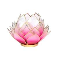 Lotus sfeerlicht roze/licht roze groot