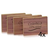 Cederhout ladenblok 4 stuks