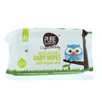 Biodegradable baby wipes aloe