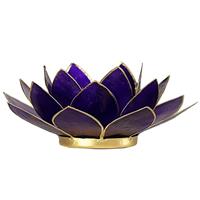 Lotus sfeerlicht violet/goudrand 7e chakra