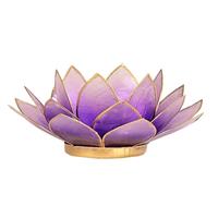 Lotus sfeerlicht lavendel/goudrand